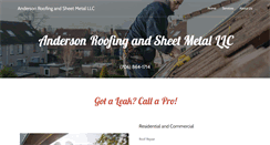 Desktop Screenshot of jamesandersonroofing.com