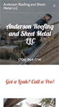 Mobile Screenshot of jamesandersonroofing.com